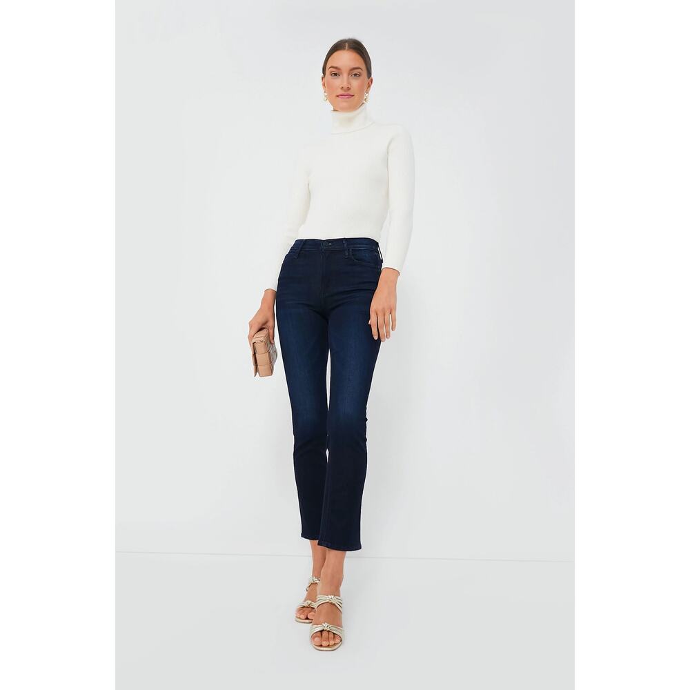 Mother Jeans: The Mid Rise Dazzler Ankle Blue Dark Wash Denim size 25 - Picture 5 of 15